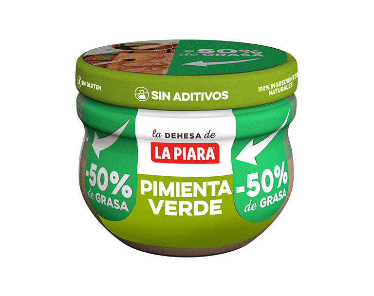Información nutricional de PIMIENTA VERDE -50% de grasa