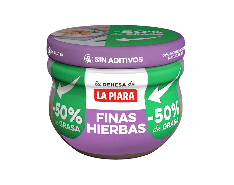 Información nutricional de FINAS HIERBAS -50% de grasa