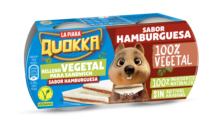Relleno vegetal para sándwich SABOR HAMBURGUESA