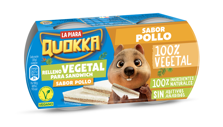 Relleno vegetal para sándwich  SABOR POLLO
